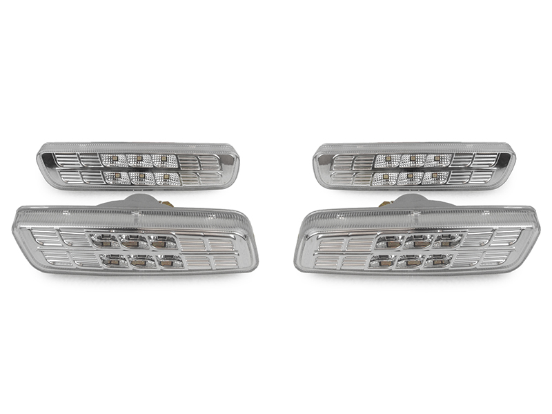 DEPO JDM Clear Front Amber+Rear Red LED Side Marker Light For 0105 Lexus IS300 eBay