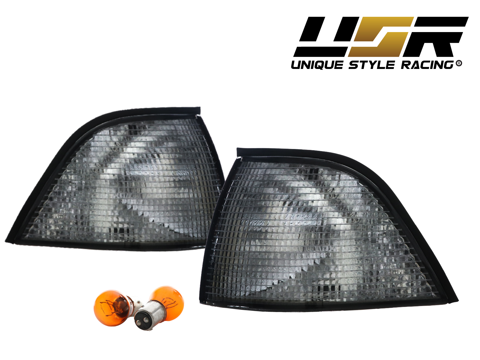Glass Lens Projector Headlight+Clear Corner Lights For BMW E36 2D COUPE