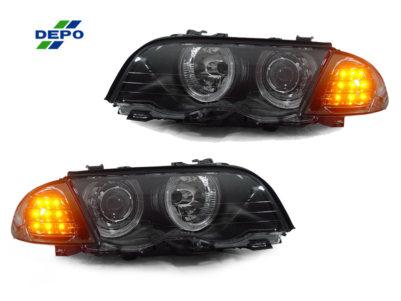 Smoke Lens Amber LED Corner Light by DEPO fit for 99-01 BMW E46 3 Series SEDAN or WAGON Models