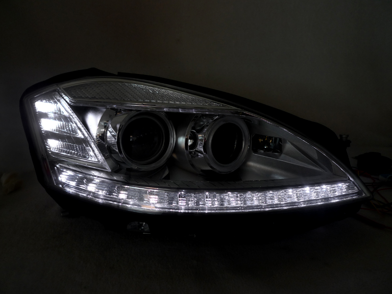 Facelift LED Headlight For 0709 W221 S Class Stock BiXenon AFS