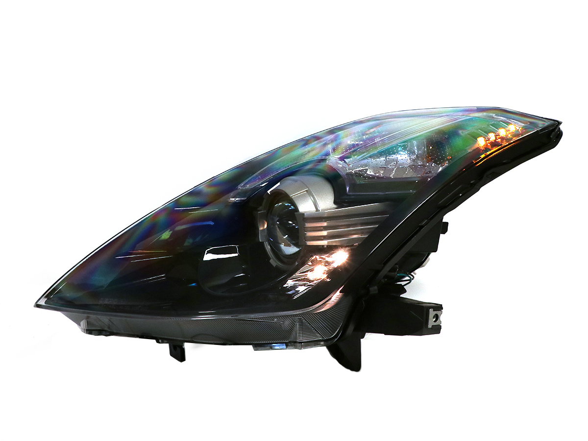 DEPO Pair Bi-Xenon Black Projector Headlights DOT/SAE For 2003-2009