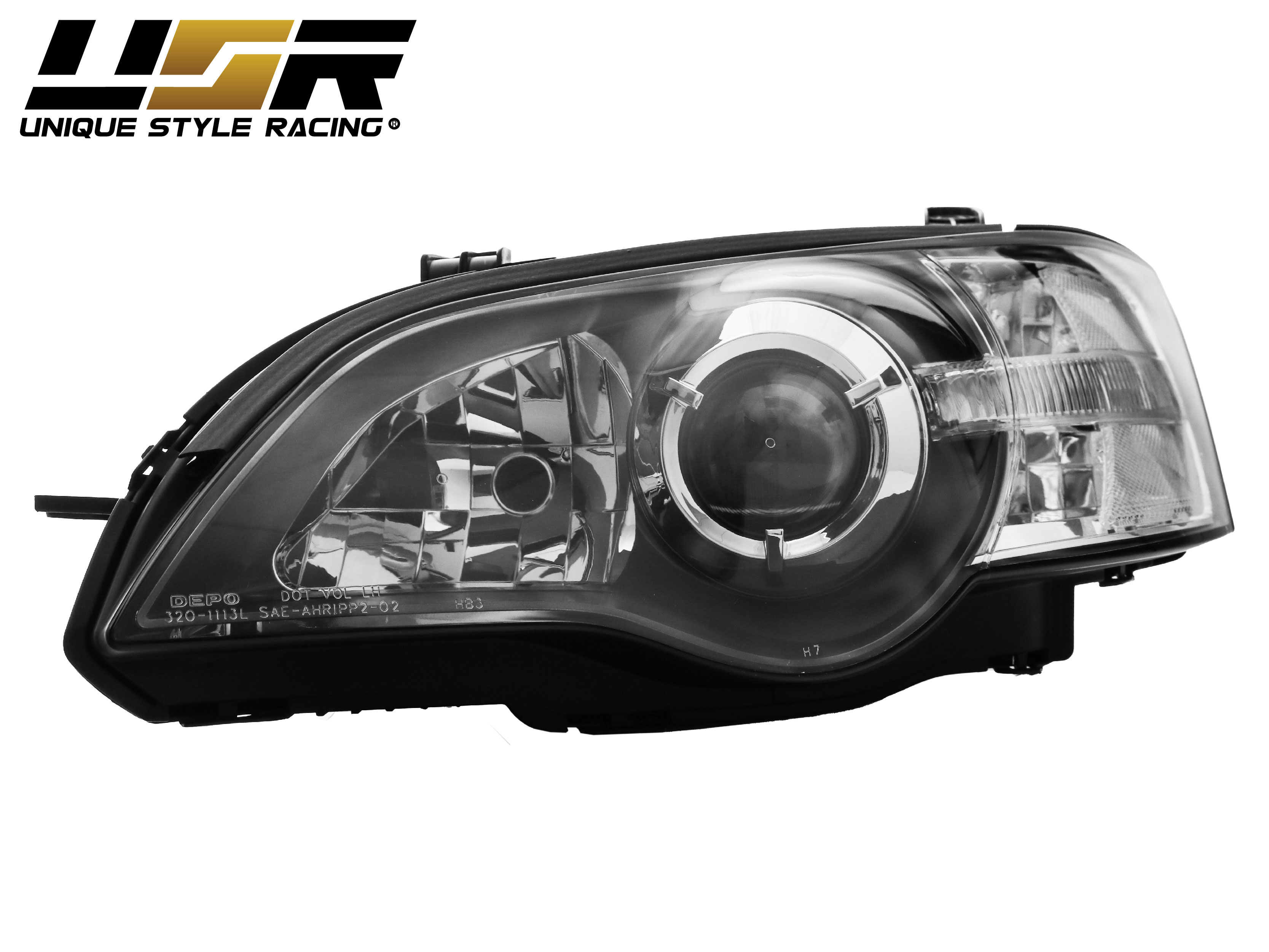 Left Driver Headlight For 2005 Subaru Outback & Legacy - Clear Lens, Includes Bulb