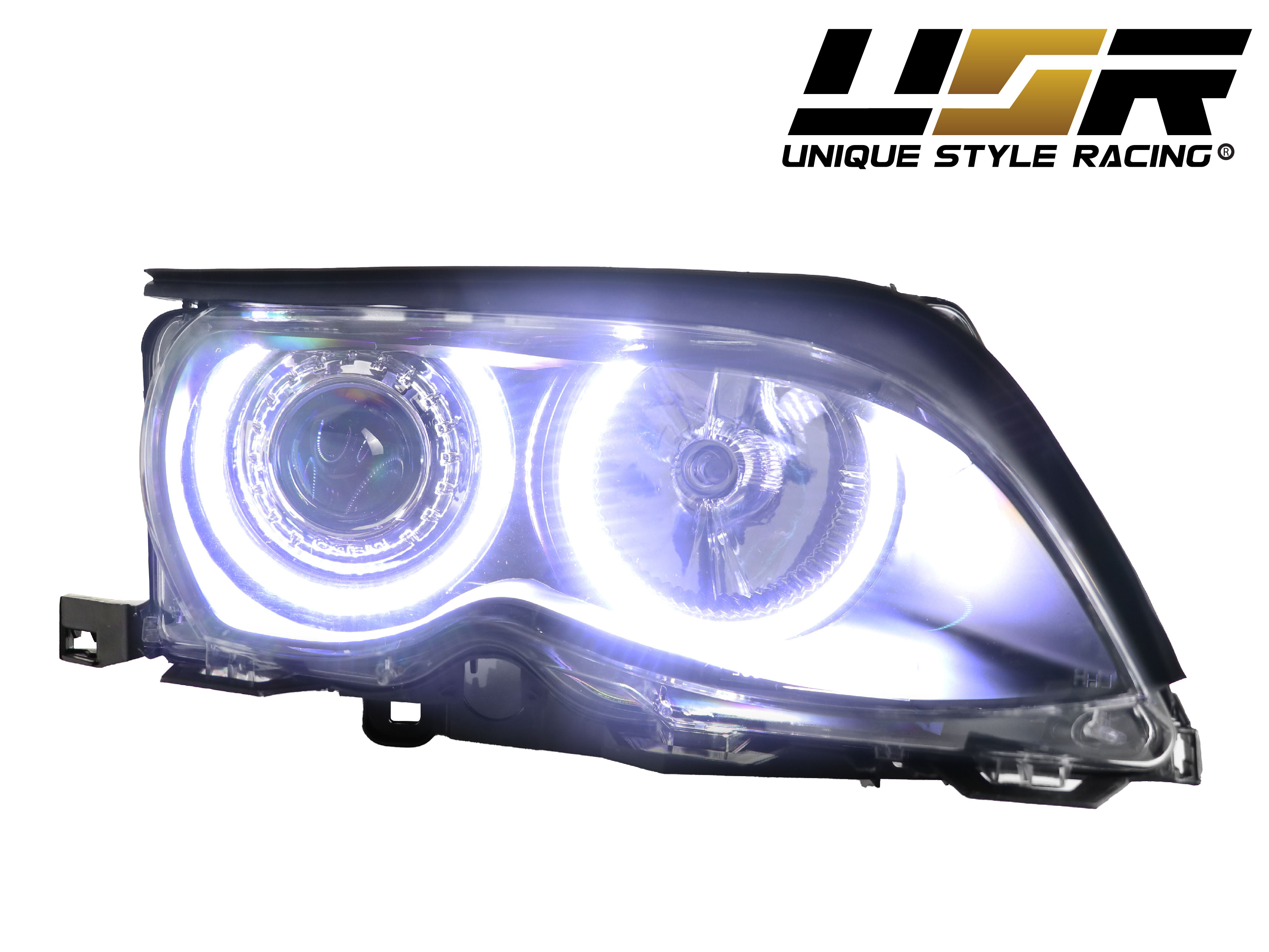 Projector46 Headlights with Orion LED Angel Eyes For BMW 3 series 328 330  325 323
