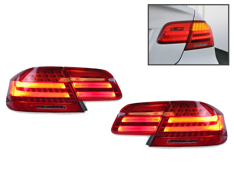 Depo Lci M3 Amber Led Signal Rear 4pcs Tail Light For 2007