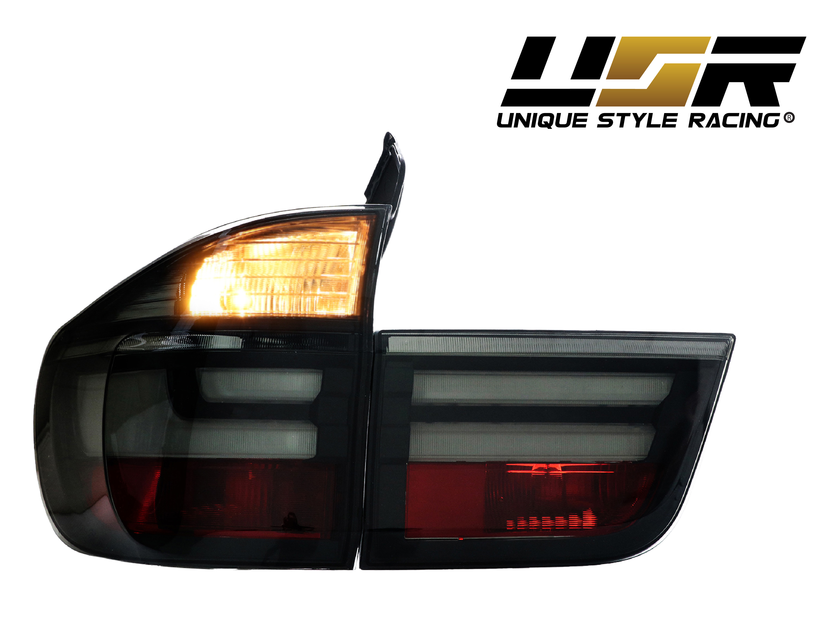 LCI Facelift Style Light Bar LED Smoke Tail Light Full Set For 07