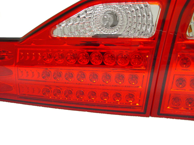 DEPO JDM Style Red/Clear LED Tail Lights For 19982000 Honda Accord 4