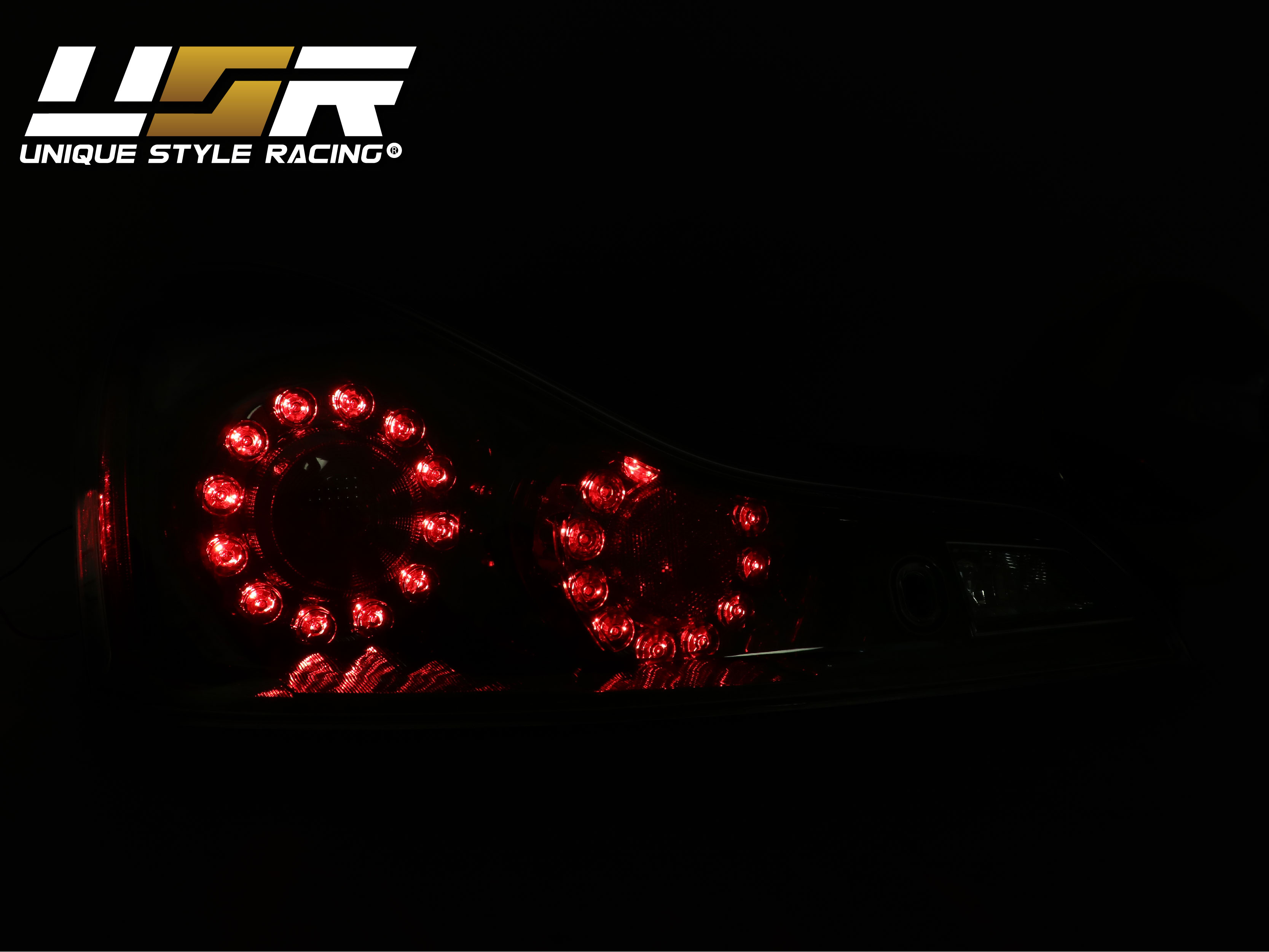 DEPO JDM Black LED Rear Tail Light For 200813 Infiniti G37 2D Coupe